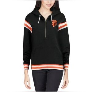 SF Giants Victoria’s Secret PINK X MLB Black Anorak Half-Zip Jacket Women’s M